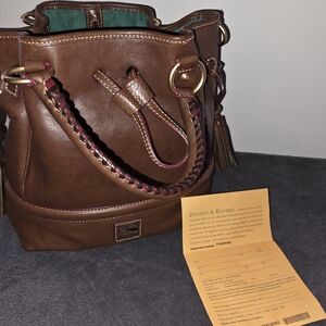 Dooney & Bourke Florentine Leather Buckley Bag – Chocolate Brown (Like New)
